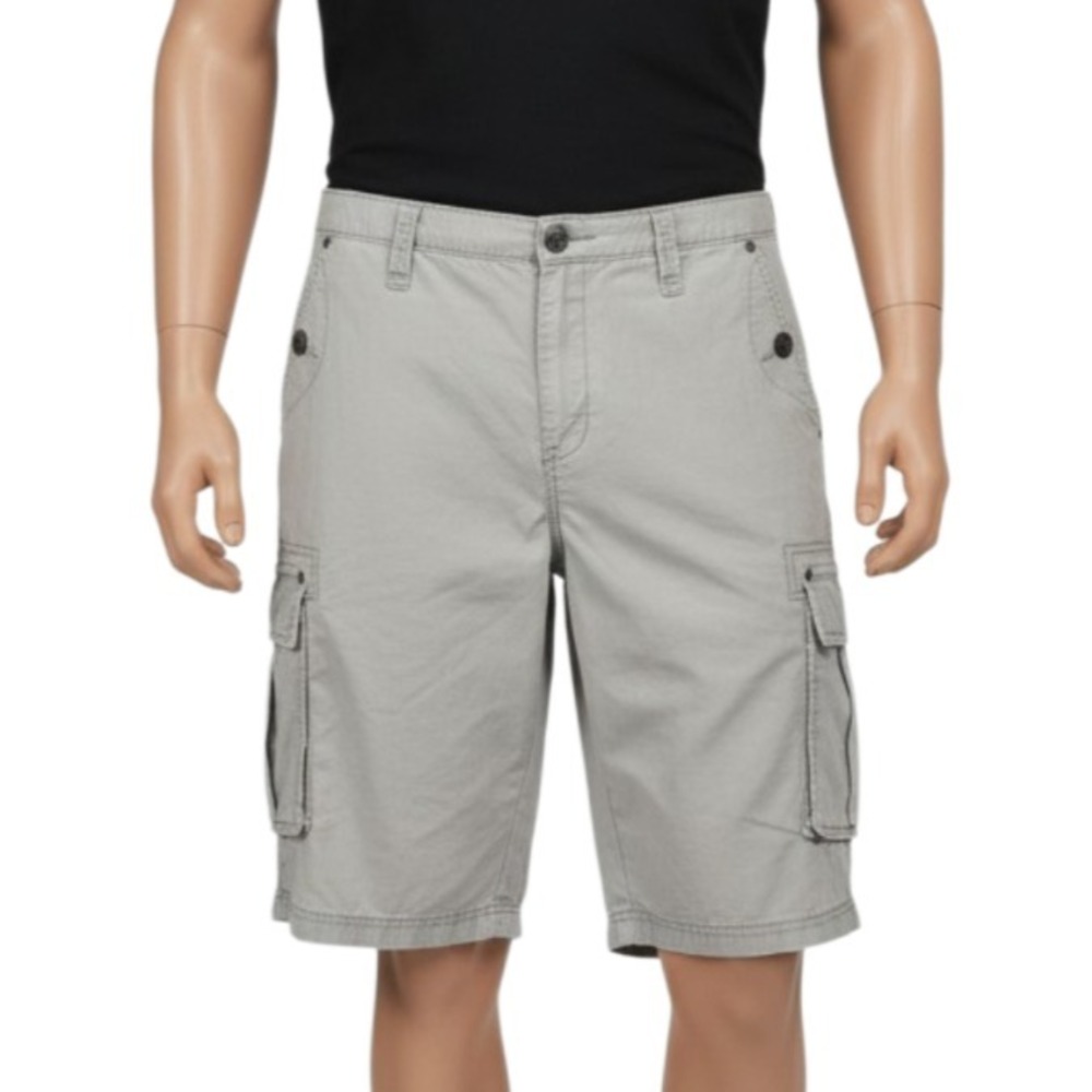 Mark Moto Utility Cargo Shorts Men's 38 Gray Distressed  Detail Rebel Streetwear